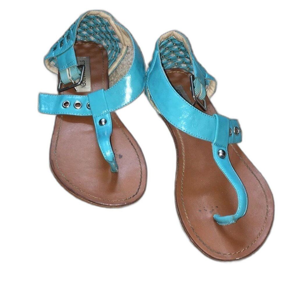 Steve Madden bright blue sandals size 7